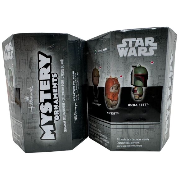 Star Wars Hallmark Christmas Mystery Ornaments Blind Box Figures 2 Pack NEW - Picture 1 of 10